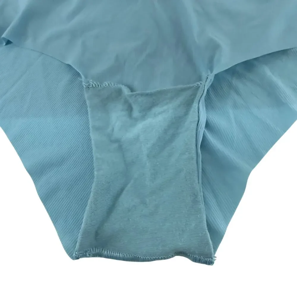 Victoria's Secret SexyIllusion Lasar Cut Cheeky Panty Blue Women Small - Picture 2 of 7